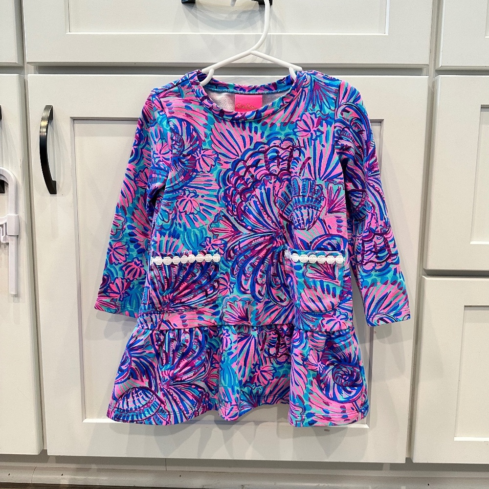 Lilly Pulitzer XS (2-3T) Long Sleeve Dress